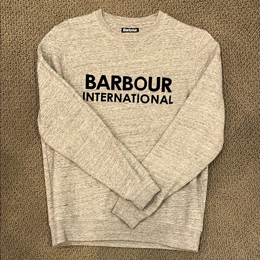 Barbour International grey crewneck